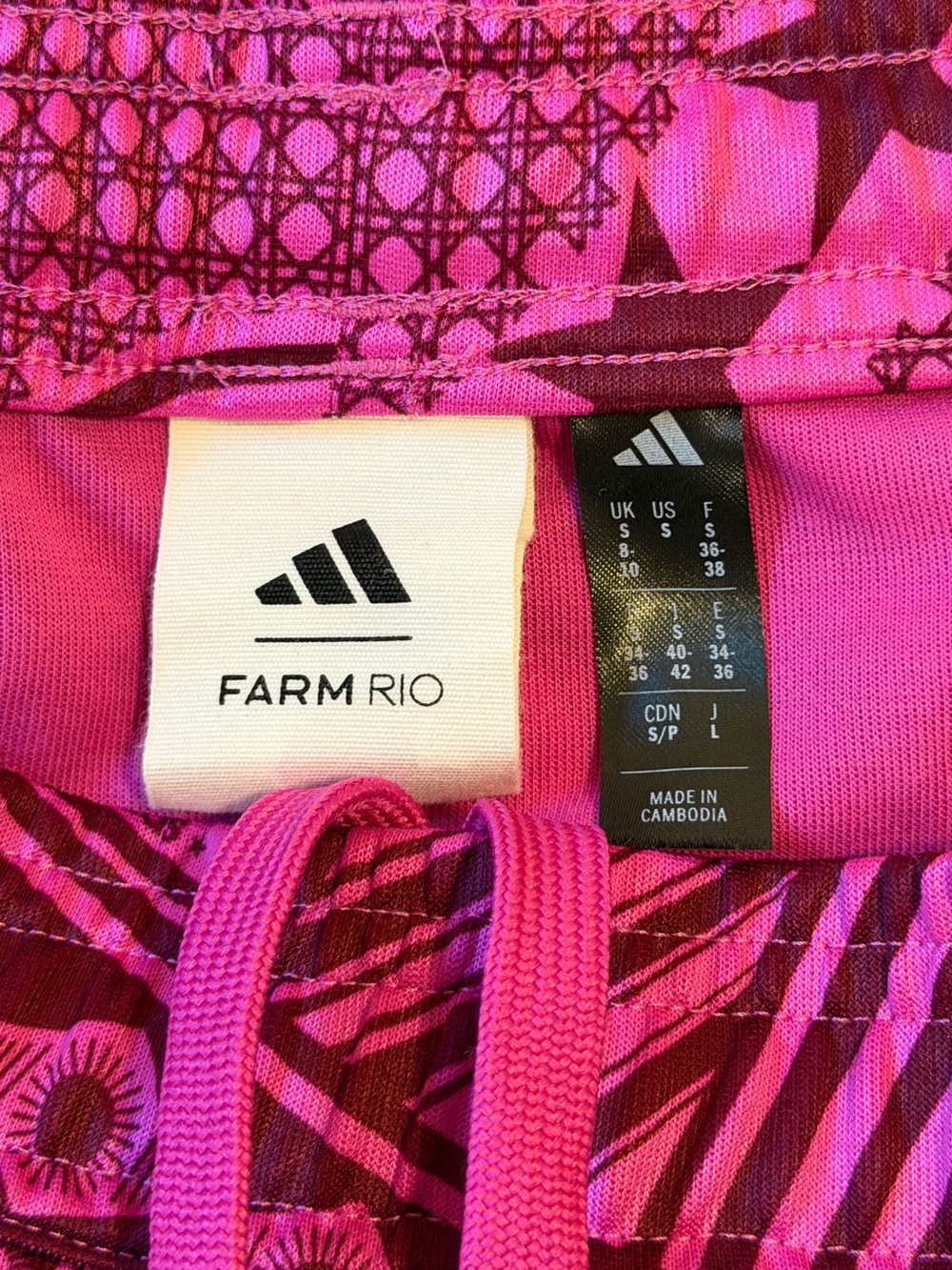 Adidas x FARM Rio Tropical Club Print Athletic Mini Skirt - Small - Picture 3 of 7